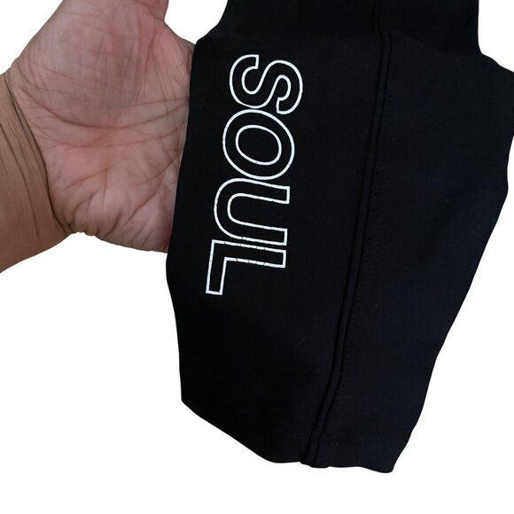 Year Of Ours Black Soul Lace-Up High-Waisted Leggings L - Picture 6 of 8